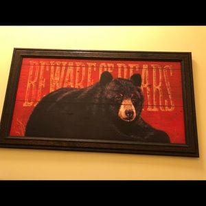 Beware of Bears Art-Framed